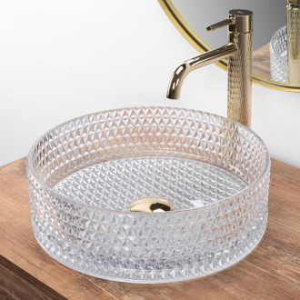 Rea umývadlo na dosku Cristal Transparent REA-U9670