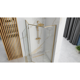 Rea Diamond sprchovací kút 90x90, zlatá REA-K6616
