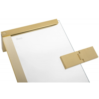 Rea Hugo sprchovací kút 80x80, brúsené zlato REA-K6608