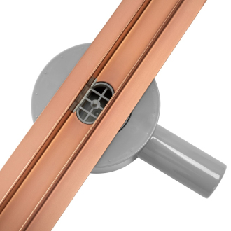 Rea Neo Slim Pre odtokový žľab 80, kartáčovaná meď REA-G0653