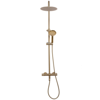 Rea Lungo sprchový set s termostatom, brúsené zlato REA-P6604