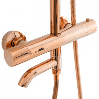 Rea Lungo sprchový set s termostatom, rose gold REA-P6606