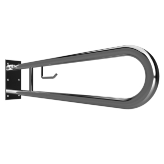 BEMETA HELP: Sklopný úchyt v tvare U 850 mm, nerez, s držiakom TP 301406321