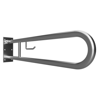 BEMETA HELP: Sklopný úchyt v tvare U 850 mm, nerez brús, s držiakom TP 301406322