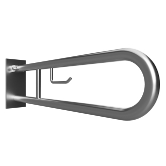 BEMETA HELP: Sklopný úchyt v tvare U 750 mm, brús, s krytkou a držiakom TP 301407302