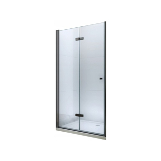 MEXEN LIMA sprchové dvere zalamovacie 90x190 cm 6mm, čierna-číre 856-090-000-70-00