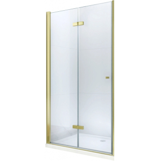 MEXEN LIMA sprchové dvere zalamovacie 100x190 cm 6mm, zlatá-číre 856-100-000-50-00