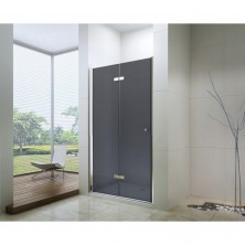 MEXEN LIMA sprchové dvere zalamovacie 110x190 cm 6mm, chróm-dymové 856-110-000-01-40