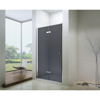 MEXEN LIMA sprchové dvere zalamovacie 120x190 cm 6mm, chróm-dymové 856-120-000-01-40