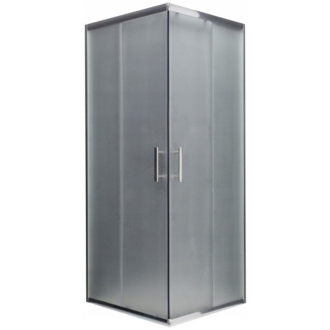 MEXEN RIO sprchovací kút štvorec 80x80x190 cm 5mm chróm-satén 860-080-080-01-30