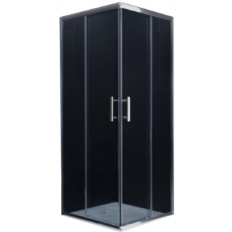 MEXEN RIO sprchovací kút štvorec 80x80x190 cm 5mm chróm-dymové 860-080-080-01-40