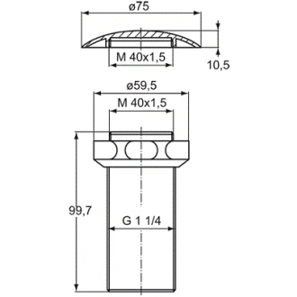 Ideal Standard TONIC GUES A3489AA odpadový ventil +