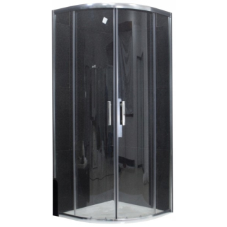 MEXEN RIO sprchovací kút štvrťkruh 90x90x190 cm 5mm chróm-číre 863-090-090-01-00