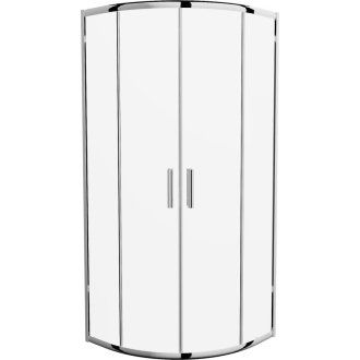 MEXEN RIO sprchovací kút štvrťkruh 90x90x190 cm 5mm chróm-číre 863-090-090-01-00