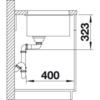 Blanco SUBLINE 700-U Level 526003 jednodrez čierna drez pod dosku
