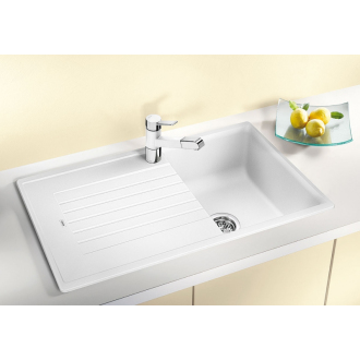 Blanco ZIA 45 SL 526011 drez s odkvapom, obojstranný čierna drez vstavaný