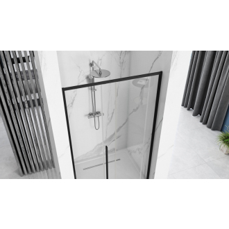 Rea Priehľadné sprchové dvere 1300x1950 Solar Black REA-K6358