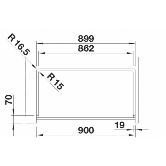 Blanco VINTERA XL 9-UF 526103 jednodrez aluminium drez do roviny/pod dosku