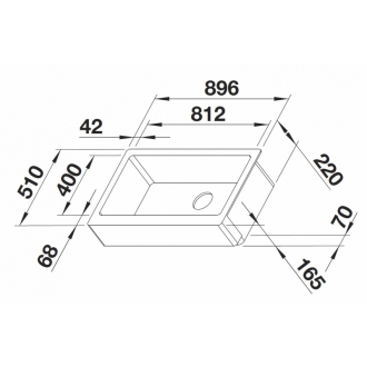Blanco VINTERA XL 9-UF 526103 jednodrez aluminium drez do roviny/pod dosku