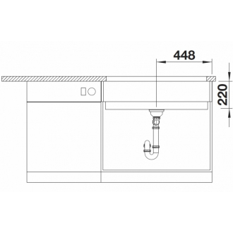 Blanco VINTERA XL 9-UF 526105 jednodrez biela drez do roviny/pod dosku