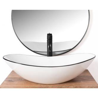 REA Umývadlo na dosku Royal Black Edge REA-U8569