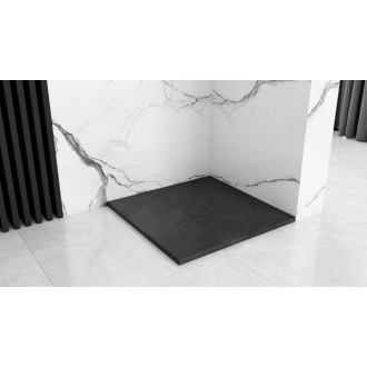 REA Sprchová vanička Black Stone 90x90 REA-K9601