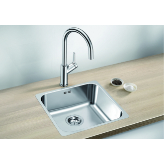 Blanco SUPRA 400-IF R12 526350 jednodrez nerez kartáčovaný drez vstavaný/do roviny