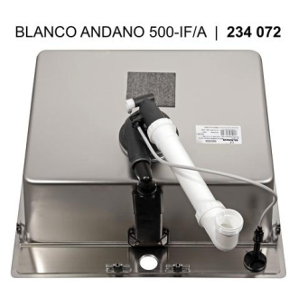Blanco ANDANO 500-IF/A 525245 jednodrez nerez hodvábny lesk drez vstavaný/do roviny
