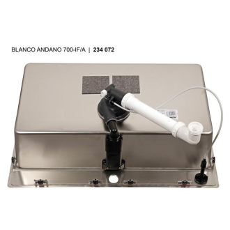 Blanco ANDANO 700-IF/A 525246 jednodrez nerez hodvábny lesk drez vstavaný/do roviny