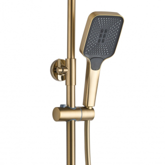 Rea Helix sprchový set, brúsené zlato REA-P6621