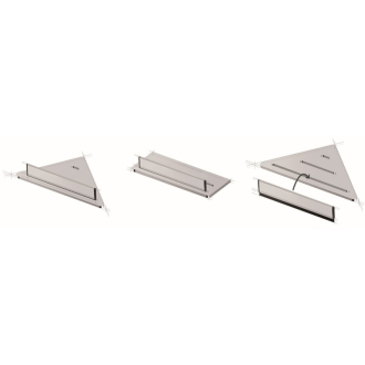 SAT polička X-Way čierna 30x12x8cm SATDXWPOL30C