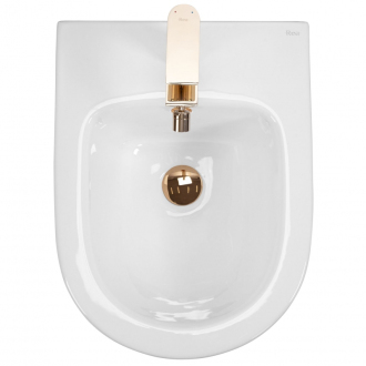 Rea Carlo Mini bidet biela/zlatá REA-C6990
