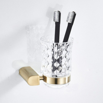 Kúpeľňový hrnček Brushed Gold 322224B
