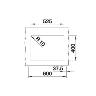 Blanco ROTAN 340/160-U 524250 dvojdrez, hlavný drez vľavo aluminium drez pod dosku