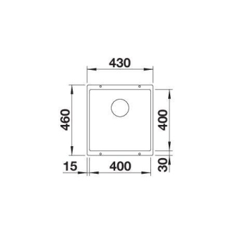Blanco ROTAN 400-U 521332 jednodrez antracit drez pod dosku