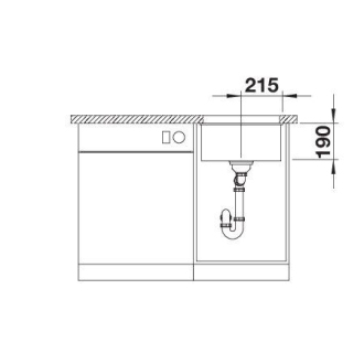 Blanco ROTAN 400-U 521332 jednodrez antracit drez pod dosku