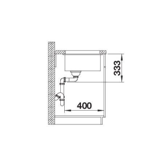Blanco ROTAN 400-U 521332 jednodrez antracit drez pod dosku