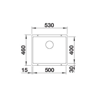 Blanco ROTAN 500-U 523076 jednodrez biela drez pod dosku