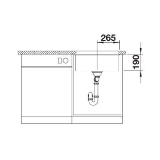 Blanco ROTAN 500-U 523076 jednodrez biela drez pod dosku