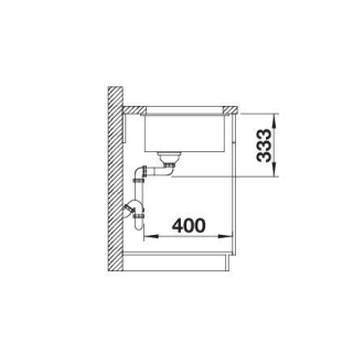 Blanco ROTAN 500-U 523076 jednodrez biela drez pod dosku