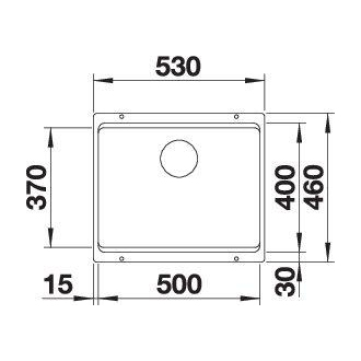 Blanco ETAGON 500-U 526341 jednodrez Betón Style drez pod dosku