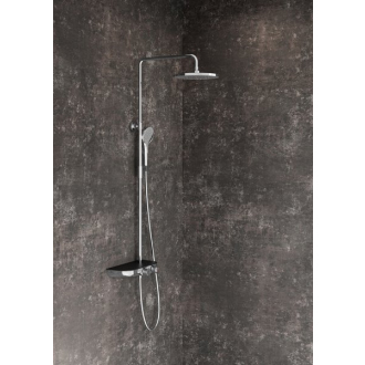 Ravak TE 094.02 Stĺp Termo s funkciou Stop, chróm/black X070162