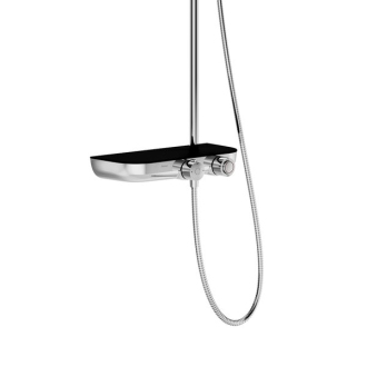 Ravak TE 094.02 Stĺp Termo s funkciou Stop, chróm/black X070162