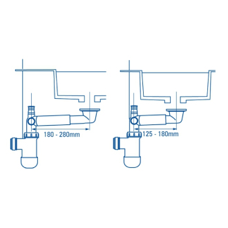 DEANTE TEMISTO CDTD6U6S Konštrukcia s umývadlom a zásuvkou 660X500mm
