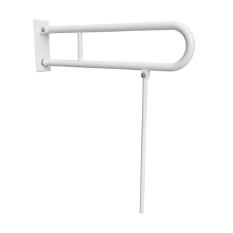 BEMETA HELP: Sklopný úchyt v tvare U s opornou nohou 750mm, biely 301606304N