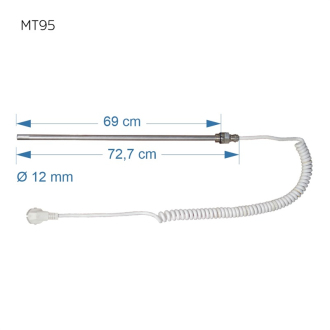 Mereo Vykurovacia tyč 700W MT95