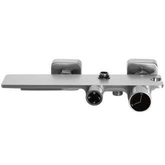 Rea Helix sprchový set, brúsený nikel REA-P6622
