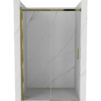 MEXEN OMEGA sprchové dvere 100x190 cm 8 mm zlatá-číre 825-100-000-50-00