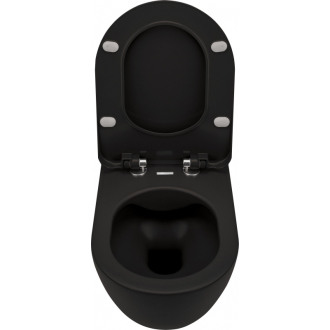 Deante PEONIA ZERO CDE_NZPW Závesné WC rimless, čierna