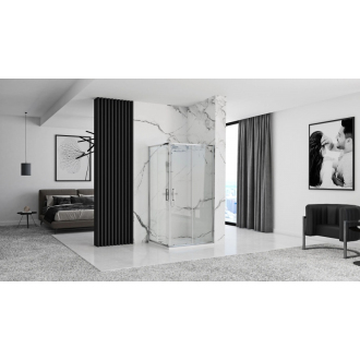 REA Sprchovací kút Punto chróm 90x90 REA-K0867